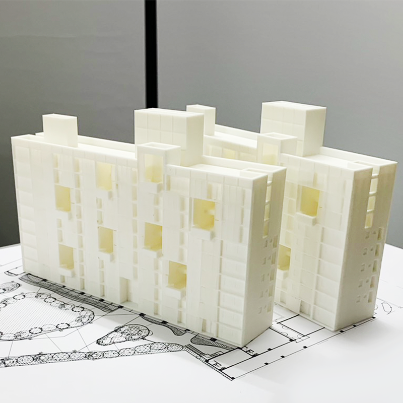 SLA 光固化 3D列印 建築物模型